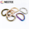 30Pcs 13-50mm Metal Ring Buckles for Bag Strap Webbing Belt D Rings Loops Bag handle Clasp DIY Handbag Leather Craft Accessories